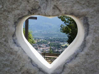 Obraz na płótnie Canvas Merano in the heart of stone