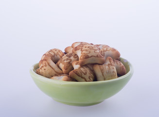 cookies or homemade cookies in shape of bears on background.