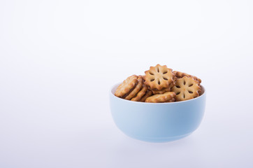 cookie biscuits with filling on background