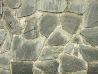 自然石のタイル壁