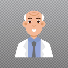 Doctor avatar, Medical staff icon. Vector illustration