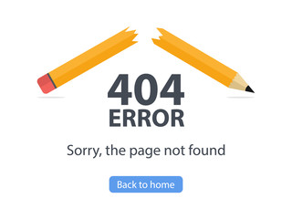 404 Error page not found icon vector