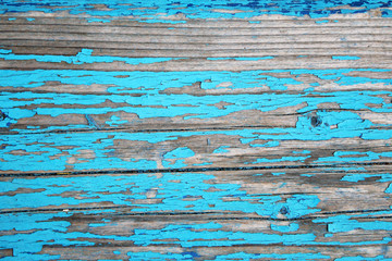blue color wood planks texture background