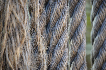 Macro photo of ropes