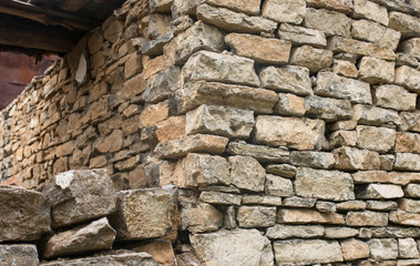 Wall of stones as background