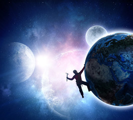 Extreme climbing is his adrenaline © Sergey Nivens