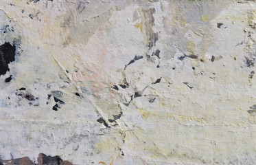 Art abstract background. Acrylic on fiber. Brushstrokes of paint. Wall textures.