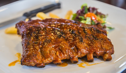 Barbeque steak