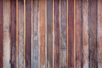 Old striped wooden wall texture as background