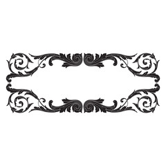 Vintage baroque ornament element