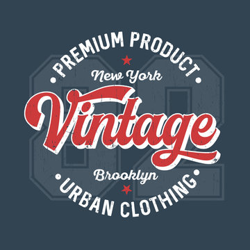 Vintage Urban Clothing - Tee Design For Print