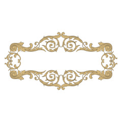 Vintage baroque ornament element