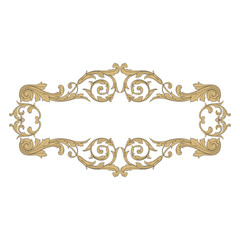 Vintage baroque ornament element