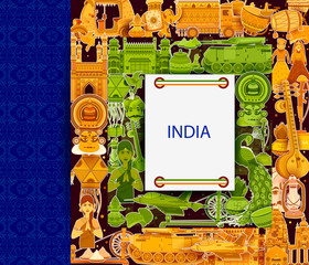 15th August Independence of India tricolor background