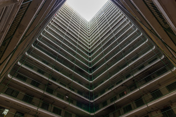Fototapeta na wymiar Hong Kong Residential old architecture estate, China