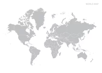 Rolgordijnen wereldkaart © negoworks