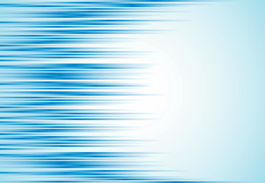 Abstract Business Horizontal Striped Blue Line Motion Texture With Copy Space. Vector Illustration