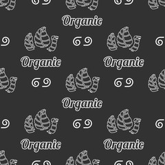 Organic food seamless pattern