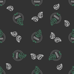 Fototapeta premium Organic food seamless pattern