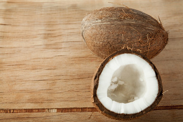 Obraz na płótnie Canvas Ripe coconut close up