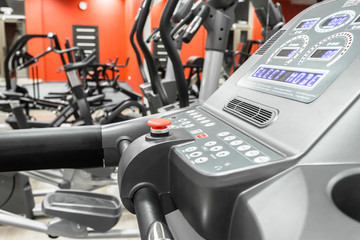 Gym interior with equipment