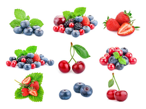 Berry theme mix composed of different images.