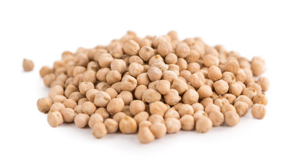 dried Chickpeas isolated on white background