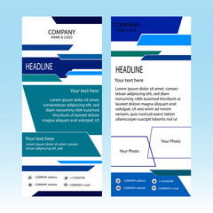 Roll-up banner template