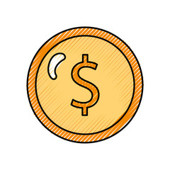 coin money isolated icon vector illustration design