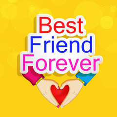 illustration of elements of friendship day background