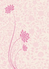 water lily, wedding card design, royal India