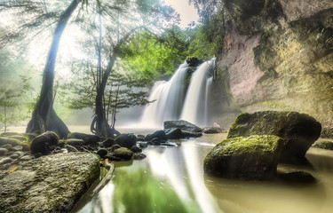 waterfall in forest, Thailand