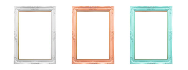 Picture frame isolated on white background., This has clipping path.