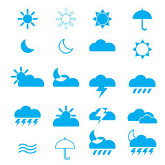 Obraz premium The weather icon vector design