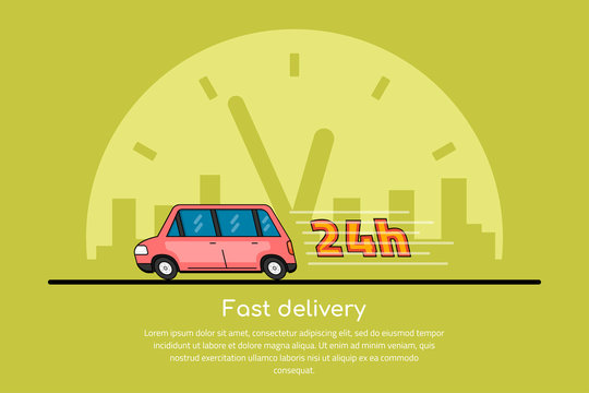 fast delivery concept
