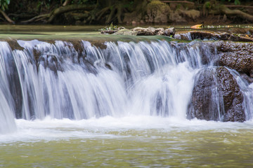 Fototapeta na wymiar Waterfall in Thanbok Khoranee National Park, Krabi