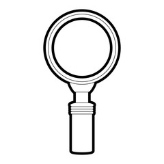 magnifying glass vector illustration