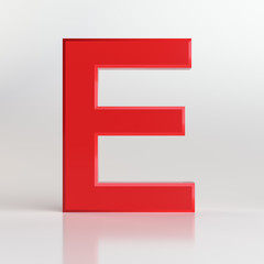 Red letter. 3D illustration