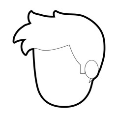 man head vector illustration
