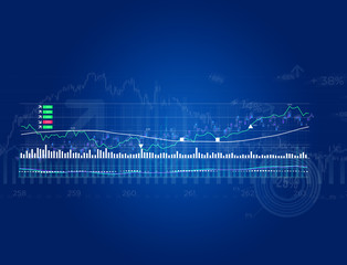 Stock exchange trading data information isolated on a background