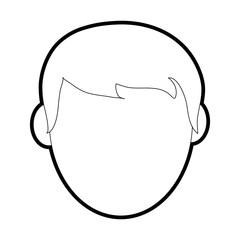 man head vector illustration
