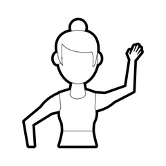 woman avatar vector illustration