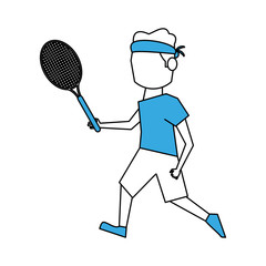 Obraz na płótnie Canvas tennis player vector illustration