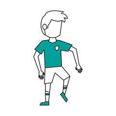 sports manvector illustration