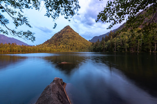 Evening at Lake Warm. The Baikal region