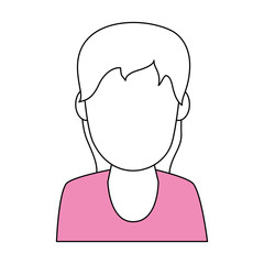 woman avatar vector illustration
