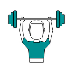 weightlifter vector illustration