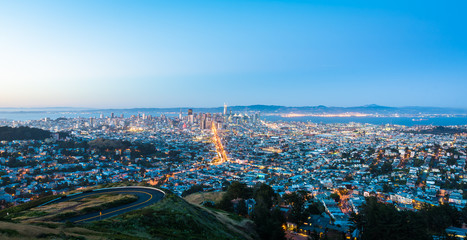 San Francisco night cityscape