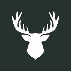 Силуэт прекрасного оленя