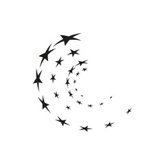 Abstract background pattern with stars. Vector illustration.